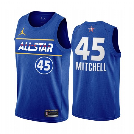 Herren NBA Utah Jazz Trikot Donovan Mitchell 45 2021 All-Star Jordan Brand Blau Swingman